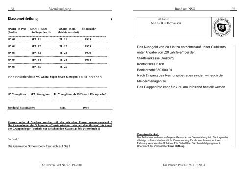Nummer 97 September 2004 - NSU Prinz IG v. 1980 e.V.