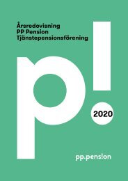PP Pension Tjanstepensionsforening Arsredovisning2020