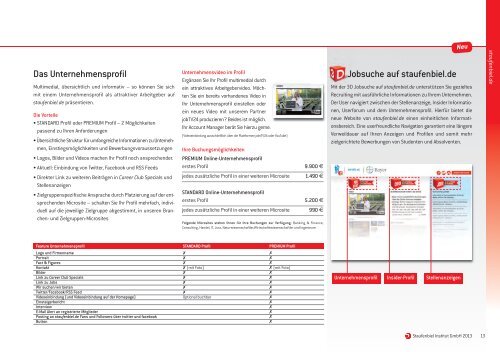 Print- und Online-Medien Mediadaten - Staufenbiel.de