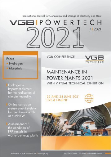 VGB POWERTECH 4 (2021) - International Journal for Generation and Storage of Electricity and Heat