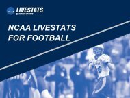 NCAA LiveStats for Football 2021