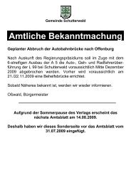 Gemeinde Schutterwald Amtliche Bekanntmachung Geplanter ...