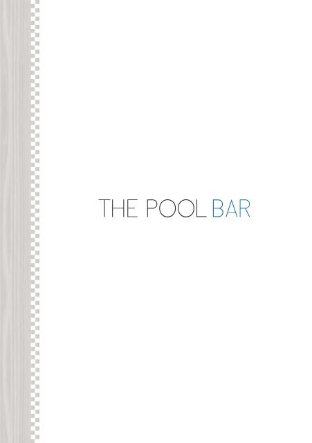 The Pool Bar Menu