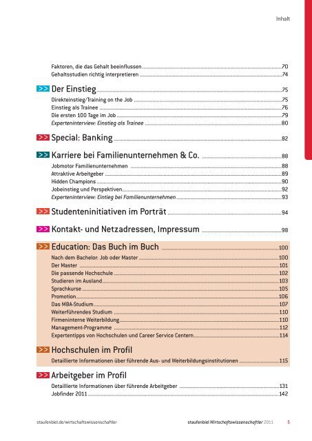 Wirtschaftsrecht · Wirtschaftsinformatik in Vollzeit ... - Staufenbiel.de