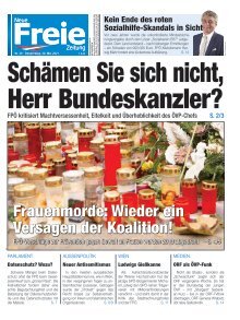 Schämen Sie sich nicht, Herr Bundeskanzler?