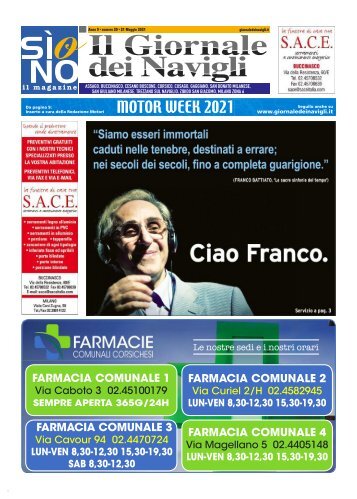 Giornale dei Navigli n. 20 - 21 maggio 2021