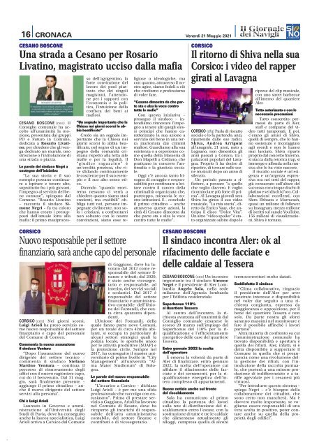 Giornale dei Navigli n. 20 - 21 maggio 2021