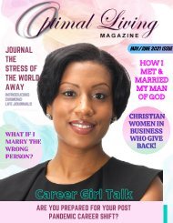 Optimal Living Magazine : Spring Issue Christian Women in Business Who Give Back Issue 