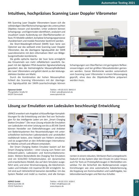 messweb E-Paper Automotive Testing 2021