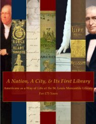 A Nation, A City, and Its First Library: Americana as a Way of Life at the St. Louis Mercantile Library for 175 Years