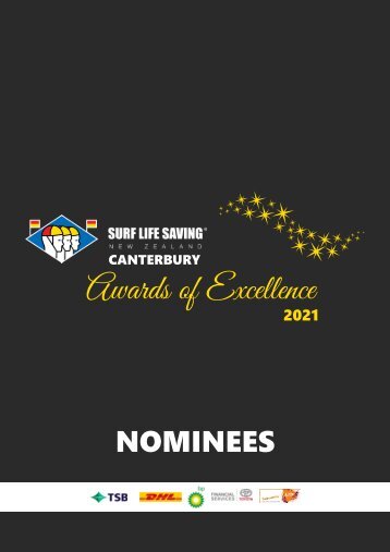 2021 Canterbury Awards of Excellence Nominees Booklet