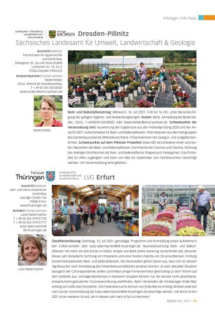 DEGA GARTENBAU / GRÜNER MARKT - Sorten und Flower Highlights 2021