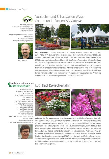 DEGA GARTENBAU / GRÜNER MARKT - Sorten und Flower Highlights 2021