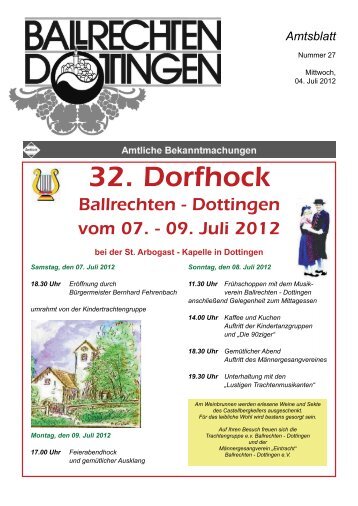 Amtsblatt - Ballrechten-Dottingen