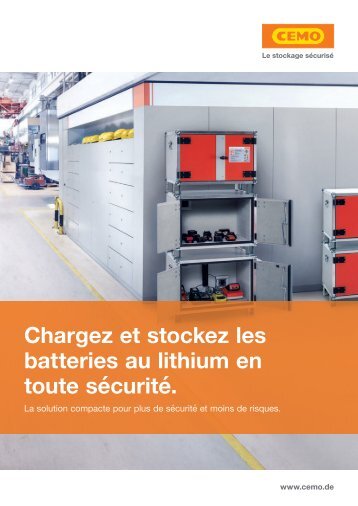 Chargez et stockez les batteries au lithium en toute sécurité | Max Urech AG