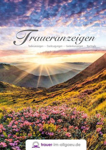Traueranzeigen Musterbuch