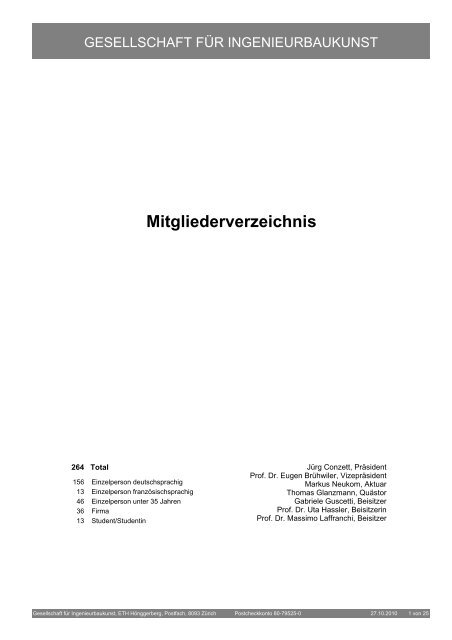 Mitgliederverzeichnis - Gesellschaft für Ingenieurbaukunst