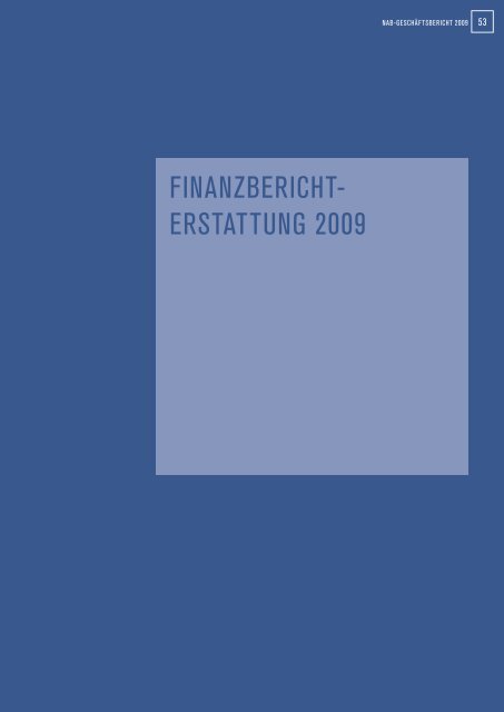 NAB-Geschäftsbericht 2009