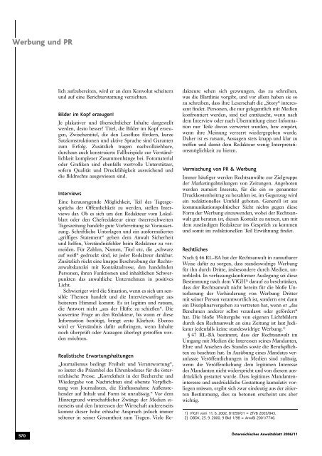 Anwaltsblatt 2006/11 - Österreichischer Rechtsanwaltskammertag