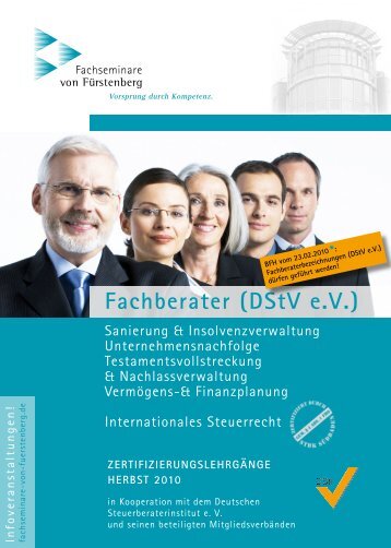 fachberater (DstV e.V.) - beim Steuerberaterverband Thüringen eV