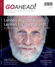 Lehren aus der Krise – Lernen für die Zukunft - GO-AHEAD