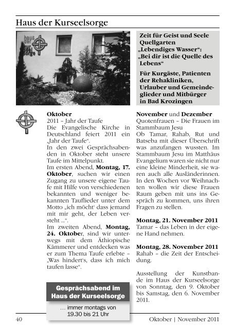 November 2011 - Evangelische Kirchengemeinde Bad Krozingen