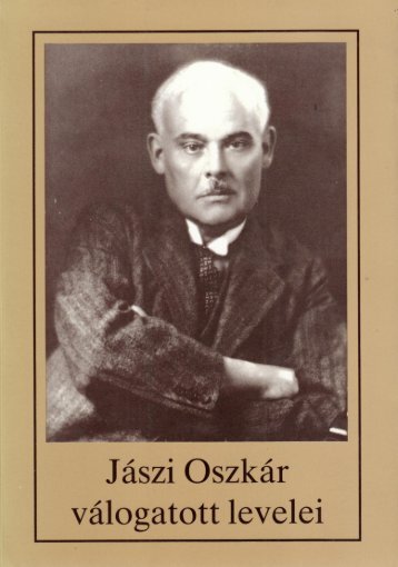 Jászi Oszkár válogatott levelei