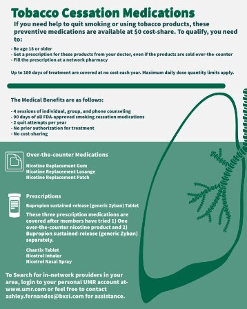 Tobacco Cessation Medications 