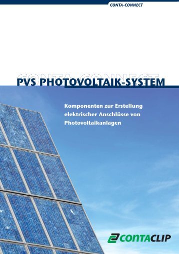 PVS PHOTOVOLTAIK-SYSTEM - Conta Clip