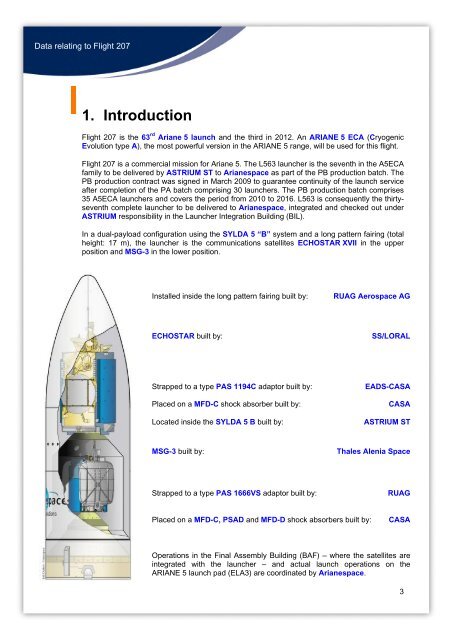 Flight 207: Ariane 5 ECA/Echostar-17 - Astrium - EADS