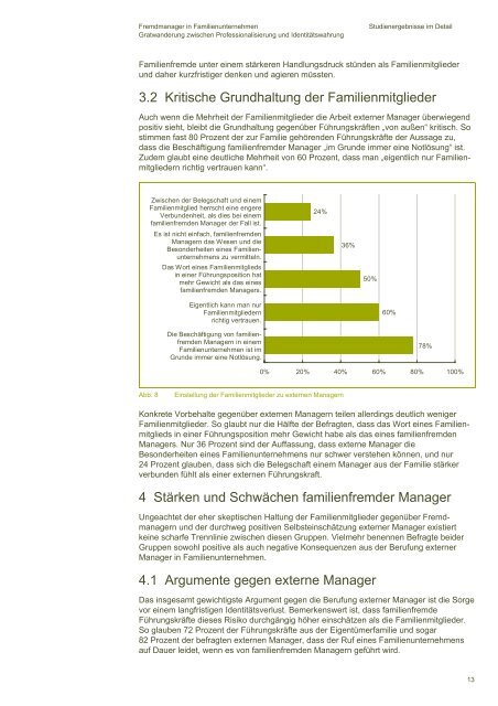 Fremdmanager in Familienunternehmen Gratwanderung zwischen ...