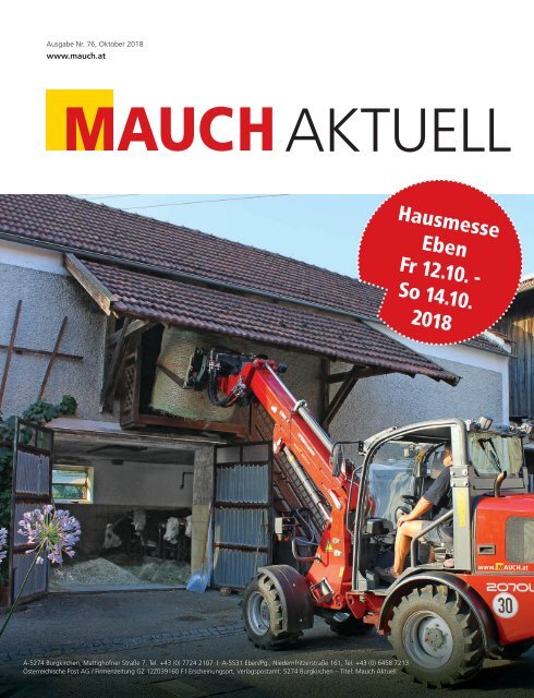 MAUCH aktuell Eben | Ausgabe Nr. 76 | Oktober 2018