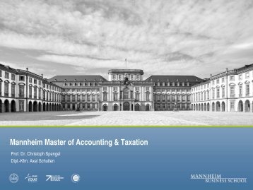 Mannheim Master of Accounting & Taxation - Spengel - Universität ...
