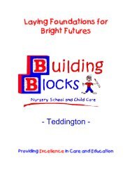 Building Blocks Teddington Prospectus
