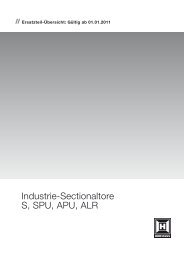 Industrie-Sectionaltore S, SPU, APU, ALR - ENGL Tore