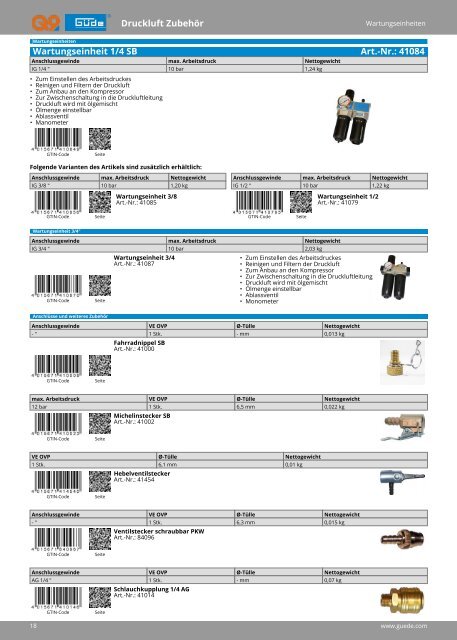 Güde Druckluft Technik Katalog 2021