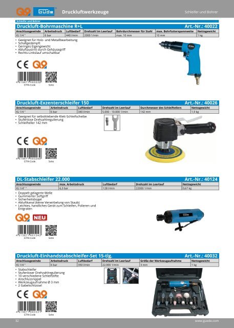 Güde Druckluft Technik Katalog 2021