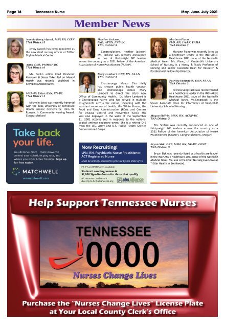 Tennessee Nurse - May 2021