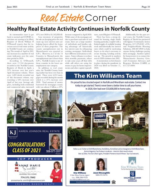 Norfolk & Wrentham June Issue