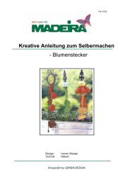 Kreative Anleitung zum Selbermachen - Blumenstecker - Madeira