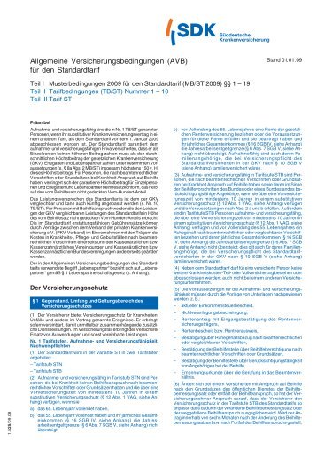 Süddeutsche Krankenversicherung (SDK) - Eureka24.de