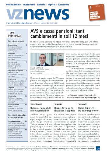 vznews, Svizzera italiano, giugno 2021, edizione 126