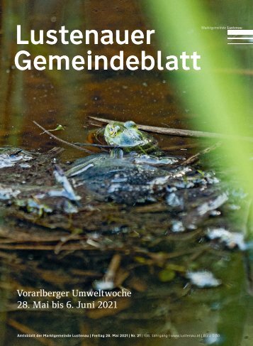 Lustenauer Gemeindeblatt Nr. 21 | Freitag 28. Mai 2021