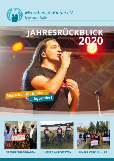 Jahresrückblick 2020 Menschen für Kinder