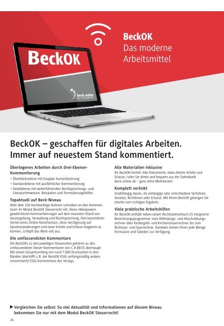 beck-online Steuer- und Bilanzrecht 2021