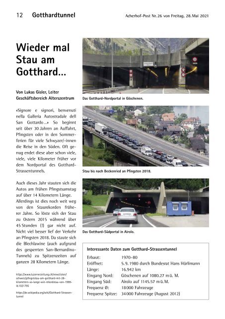 Acherhof-Post Nr. 26 | 28. Mai 2021