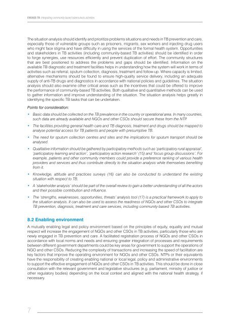 ENGAGE-TB: Operational Guidance - World Health Organization