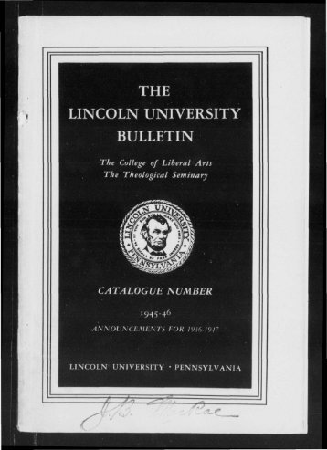 1 - Lincoln University