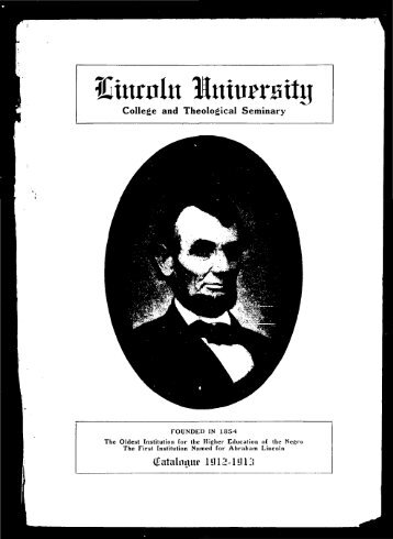 (Hatalmw? 1312-191: - Lincoln University