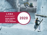 Social Report 2020 of LASA Marmo Ltd